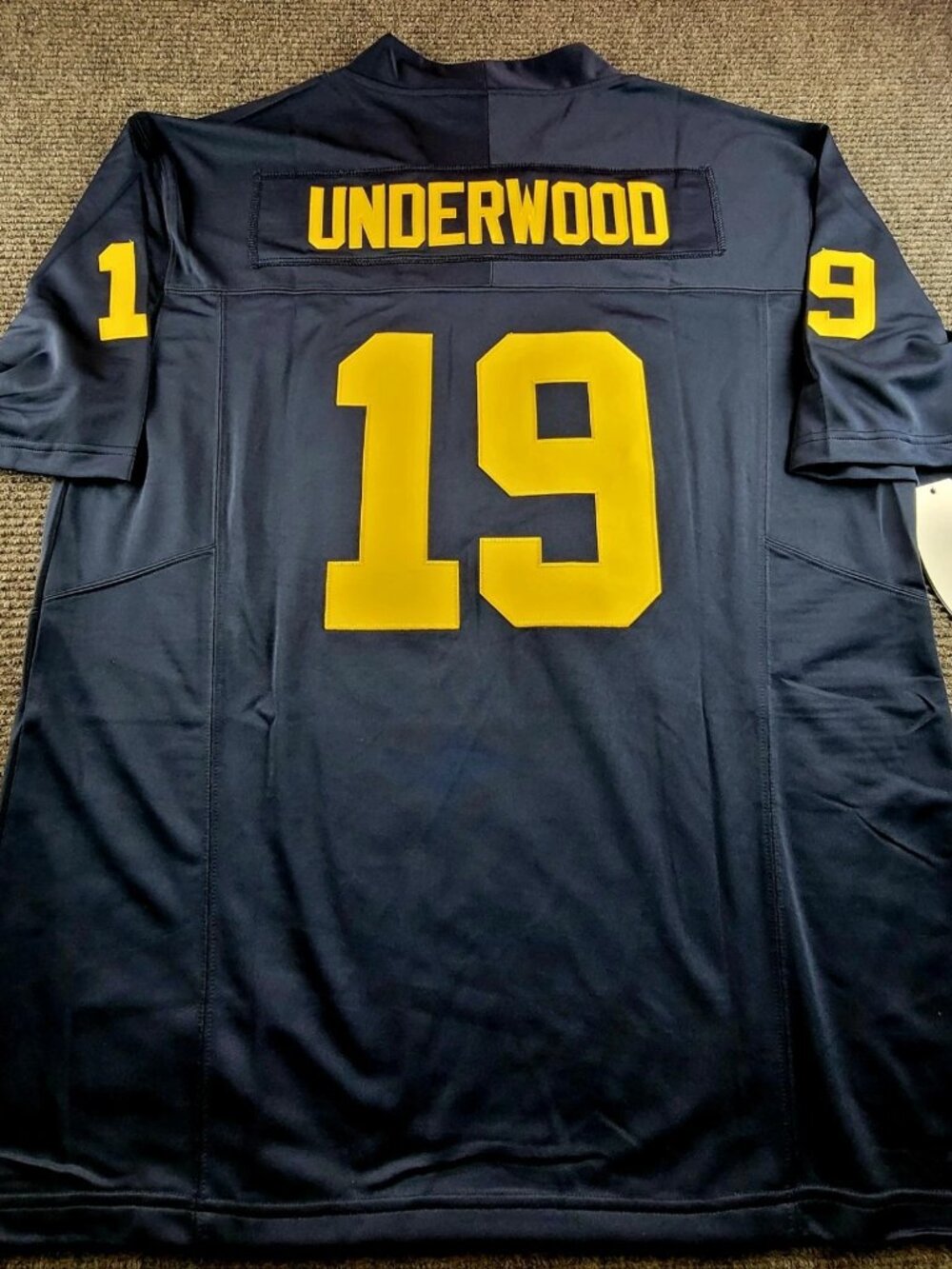 Bryce Underwood Vapor Jersey Navy Stitched